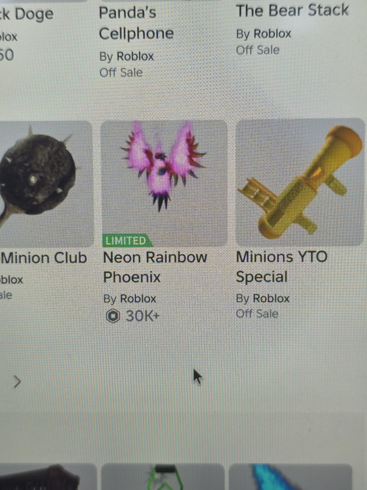 Roblox Neon Rainbow Phoenix Limited Edition In-Game Item (Digital)