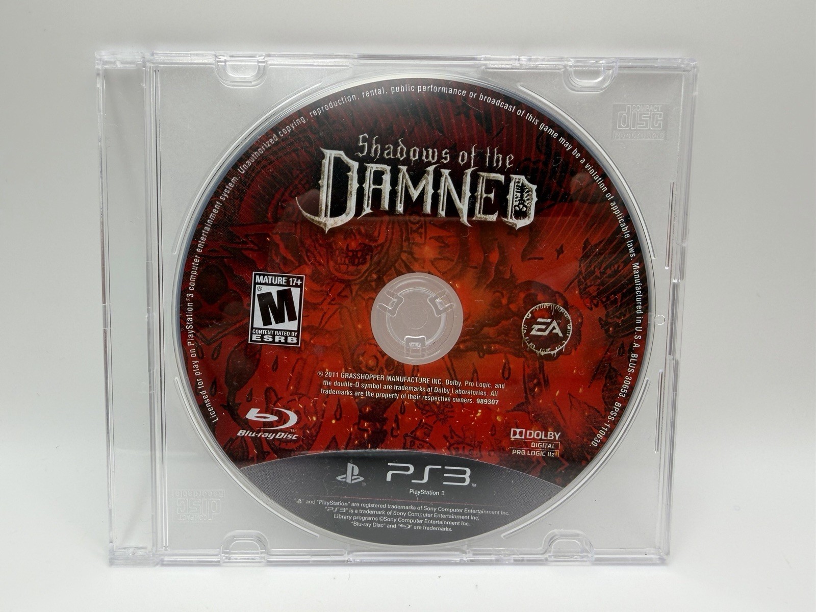 Shadows of the Damned Sony PlayStation 3 PS3 Disc Only Tested