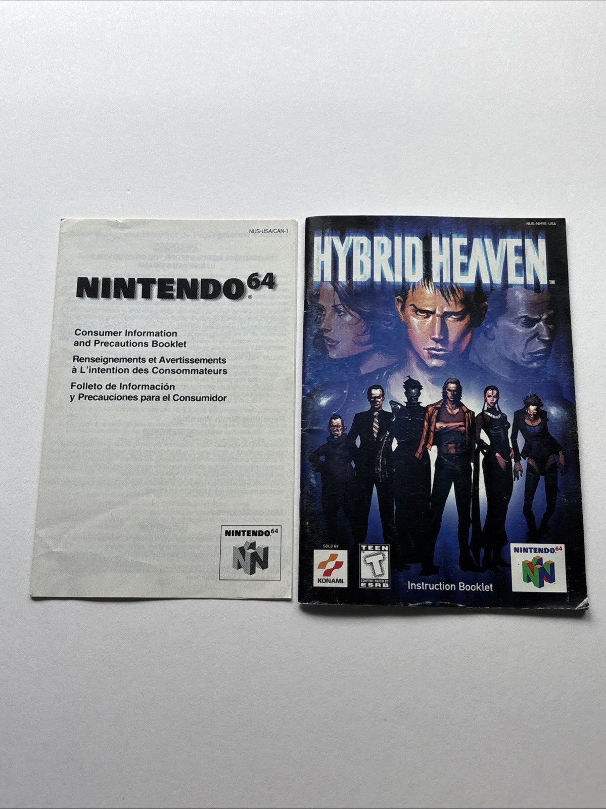 Hybrid Heaven Nintendo 64 N64 Complete In Box CIB Reg Card Blockbuster Rental
