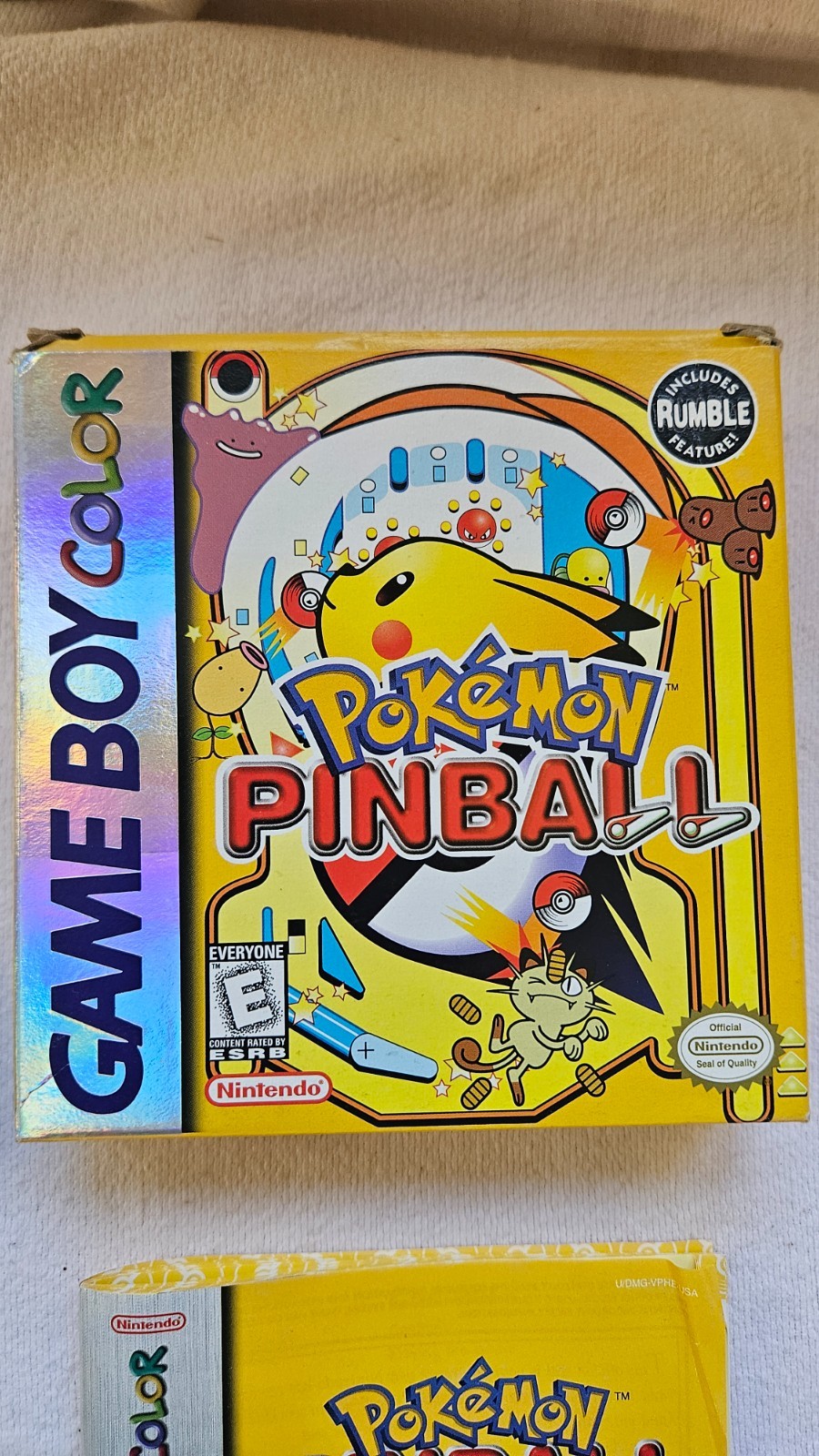 Pokemon Pinball (Nintendo Gameboy Color)Tested Working*Read Description*
