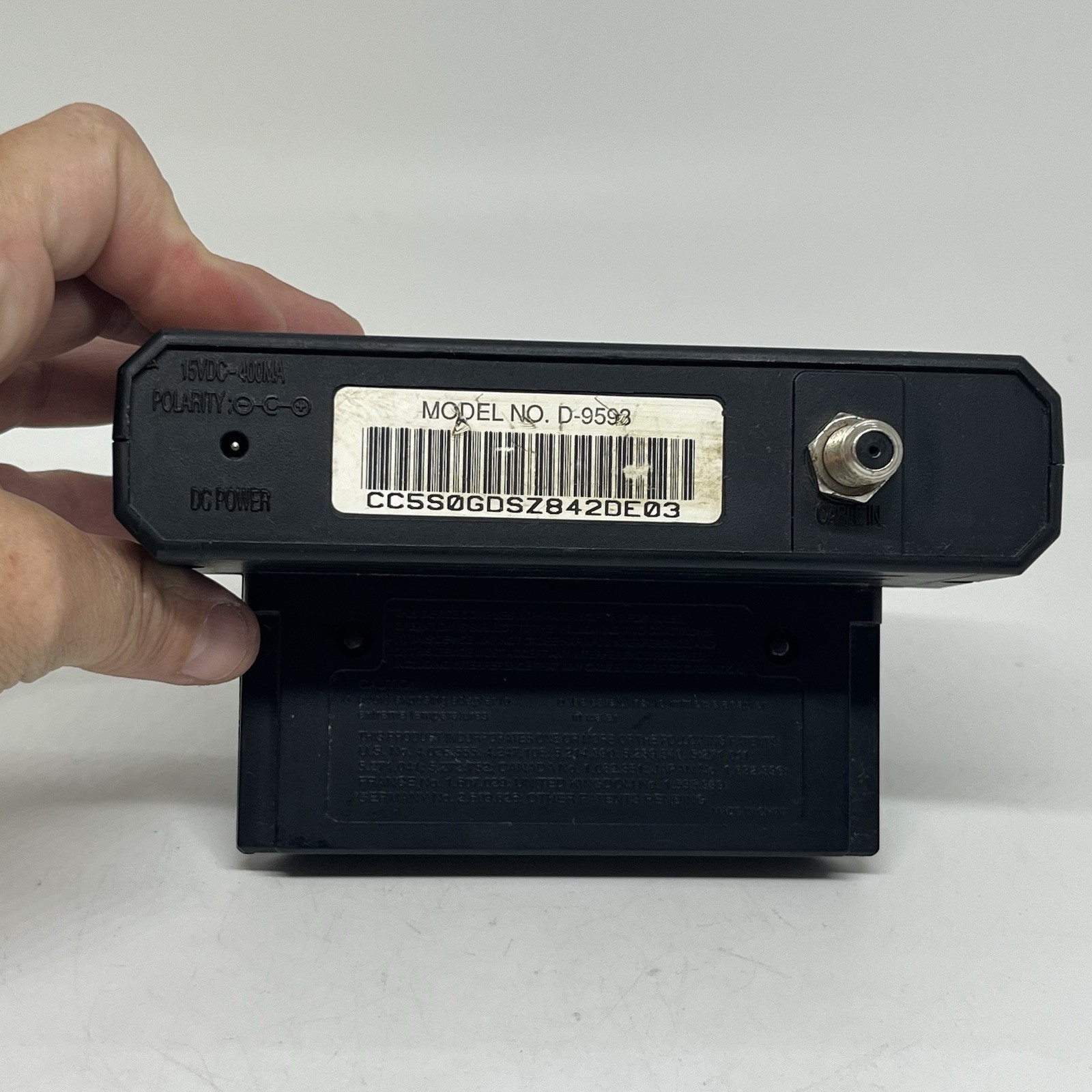 SEGA Channel Adapter Black External Attachment Sega Genesis Console (untested)