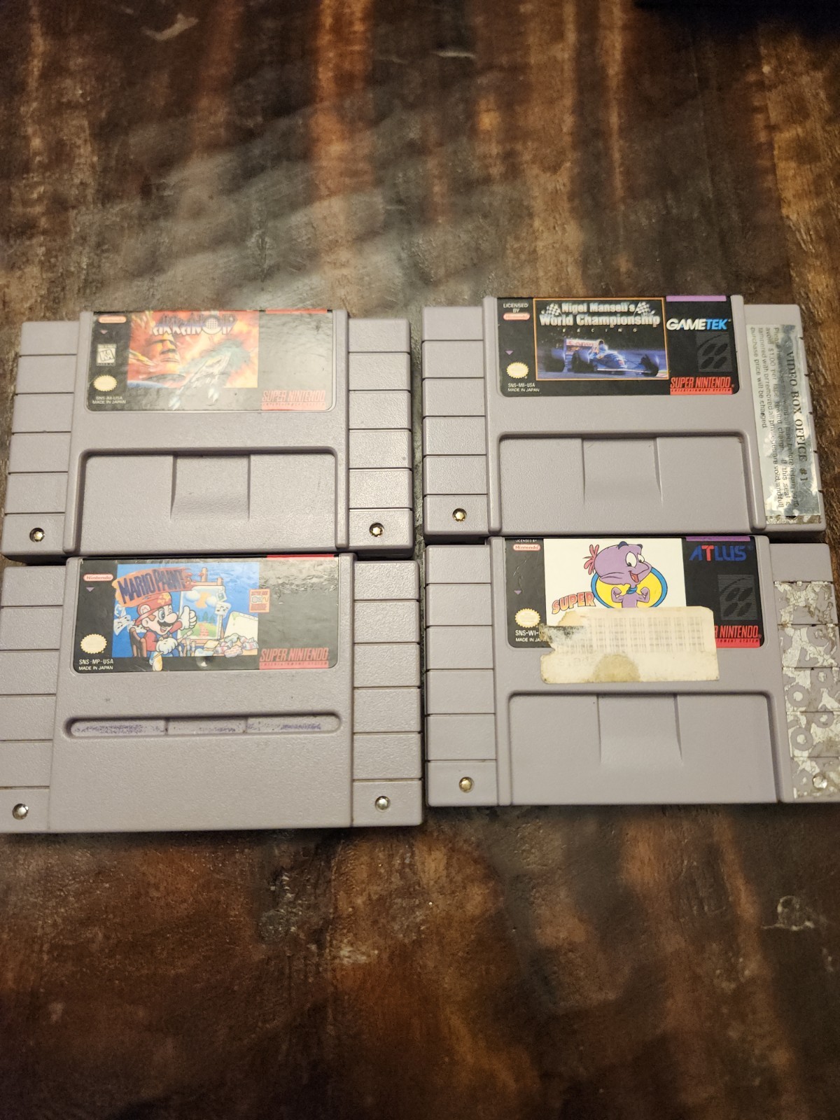 super nintendo games lot untested
