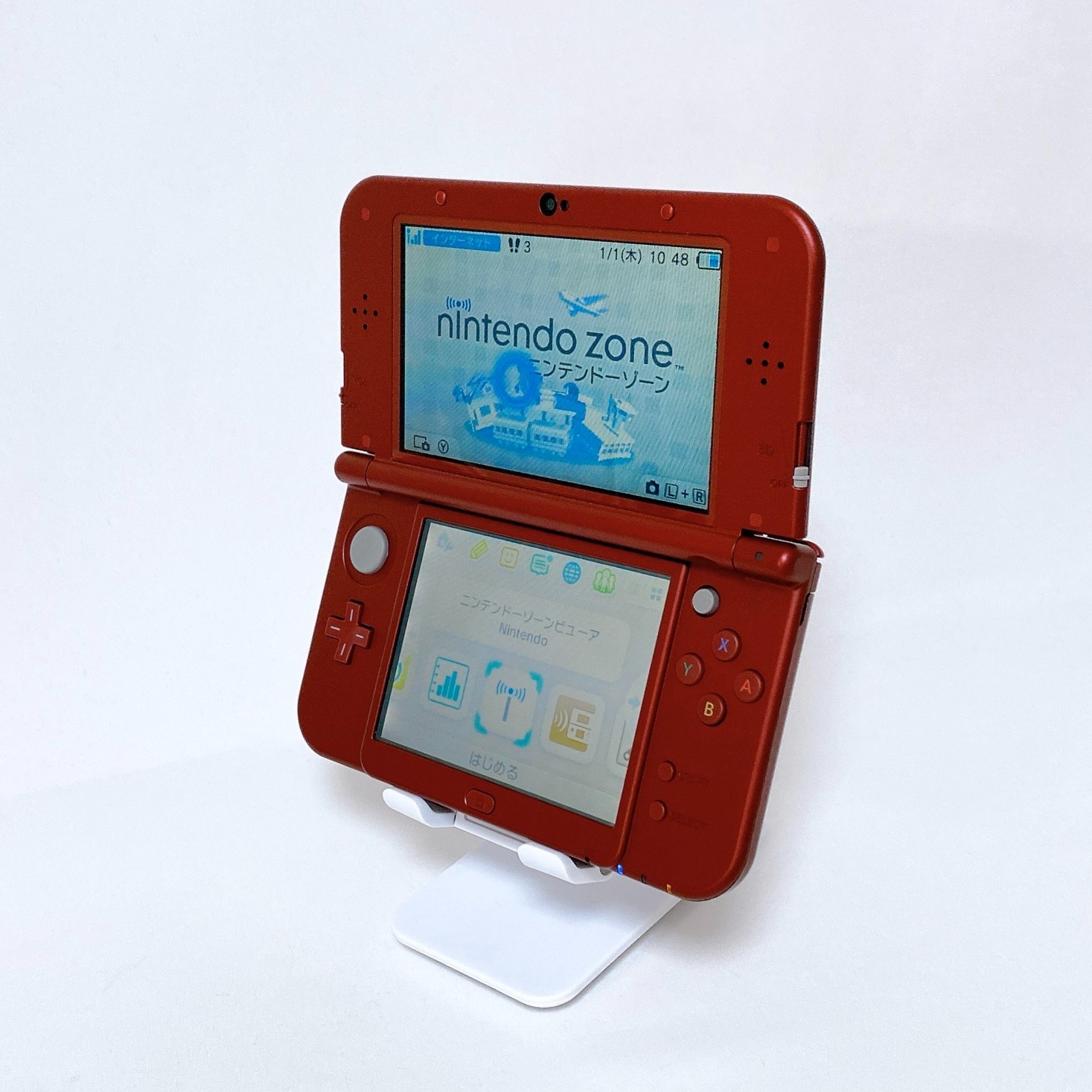 【Near Mint】【Top IPS】New Nintendo 3DS XL LL Metallic Red Japan Tested Working
