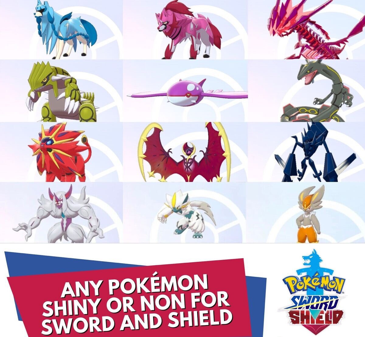 ✨Any Shiny Custom Pokemon of your Choice + Held Item | Pokemon Sword And Shield