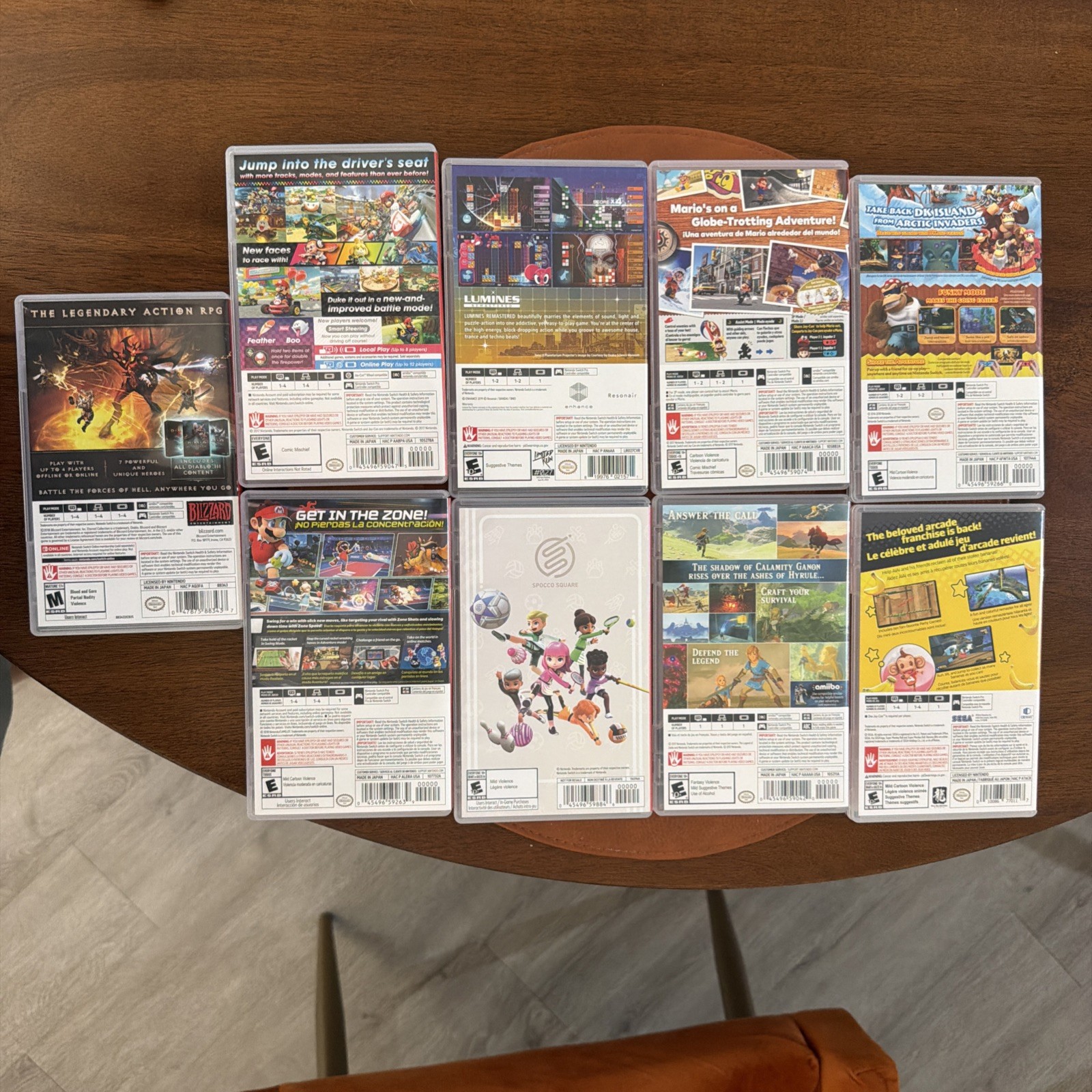 Nintendo Switch Games Bundle : Super Mario Odyssey , Mario kart Deluxe 8 & Other