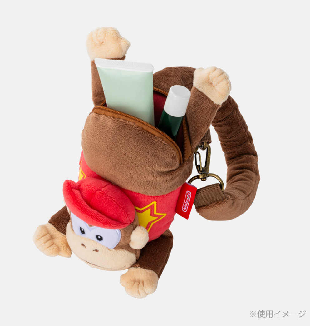 Donkey Kong Diddy Hanging Bag Shoulder Plush Nintendo Store Limited Edition