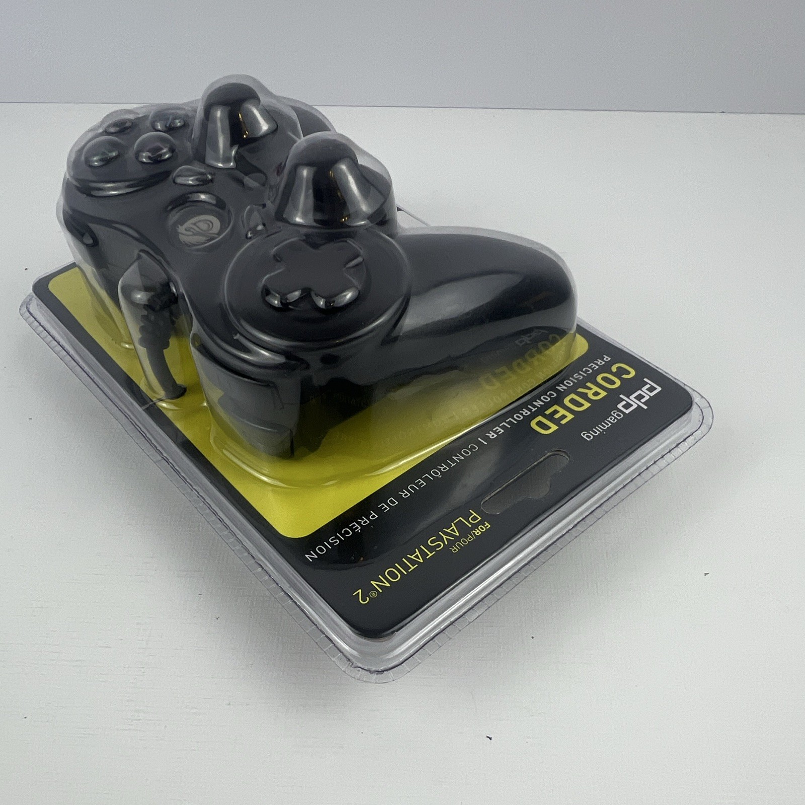 PDP Wired Controller for Sony PlayStation 2 PS2 Analog Vibration Black
