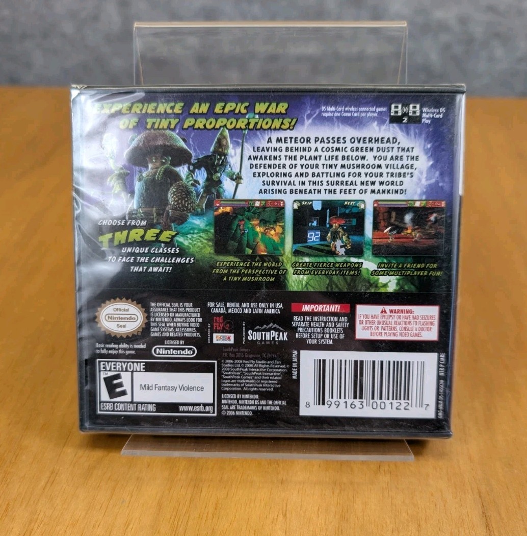Mushroom Men: Rise of the Fungi (Nintendo DS, 2008) NEW SEALED