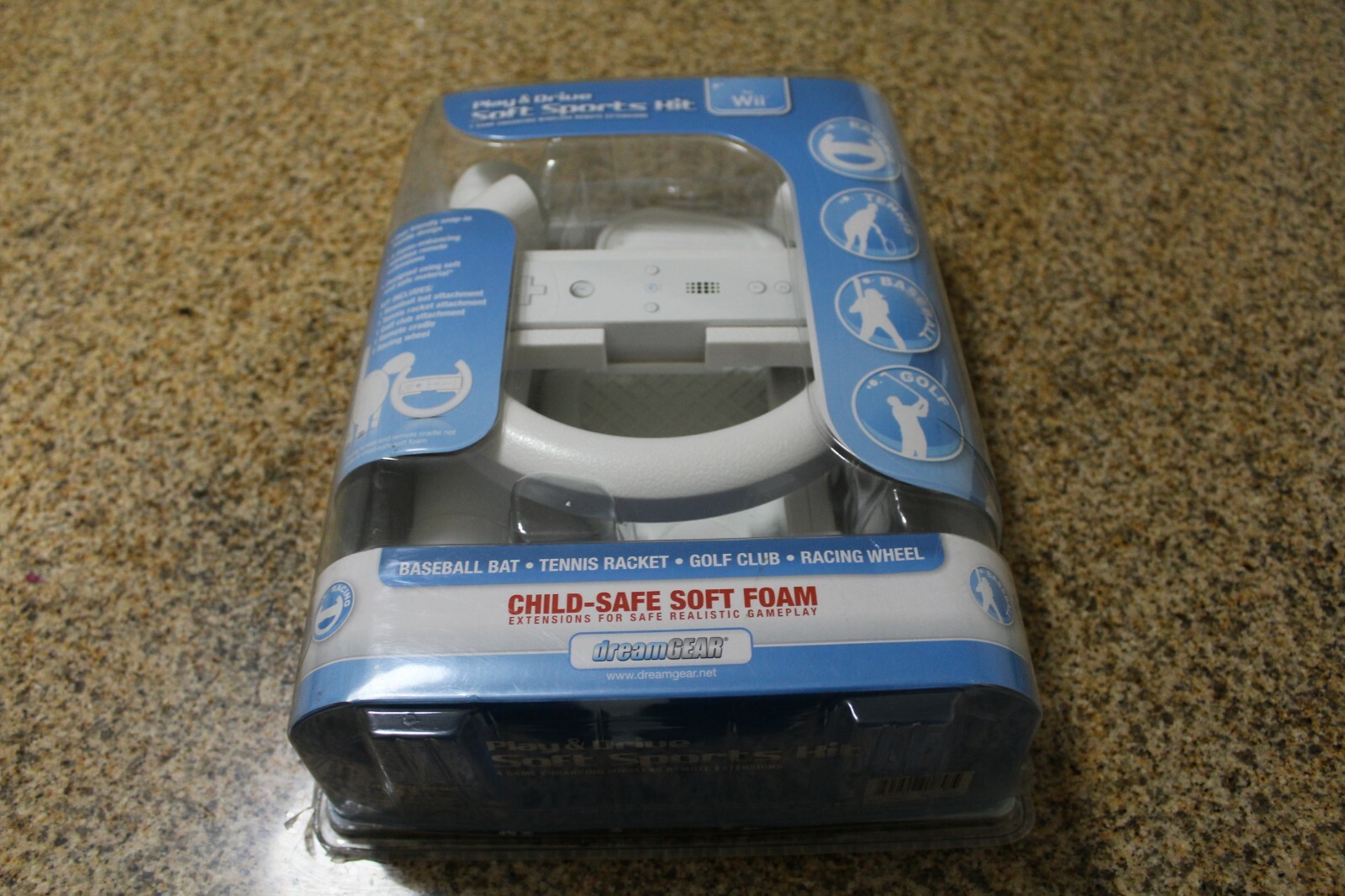 DreamGEAR Play & Drive Soft Sports Kit DGWII-1058 Nintendo Wii Damaged Pkg NEW