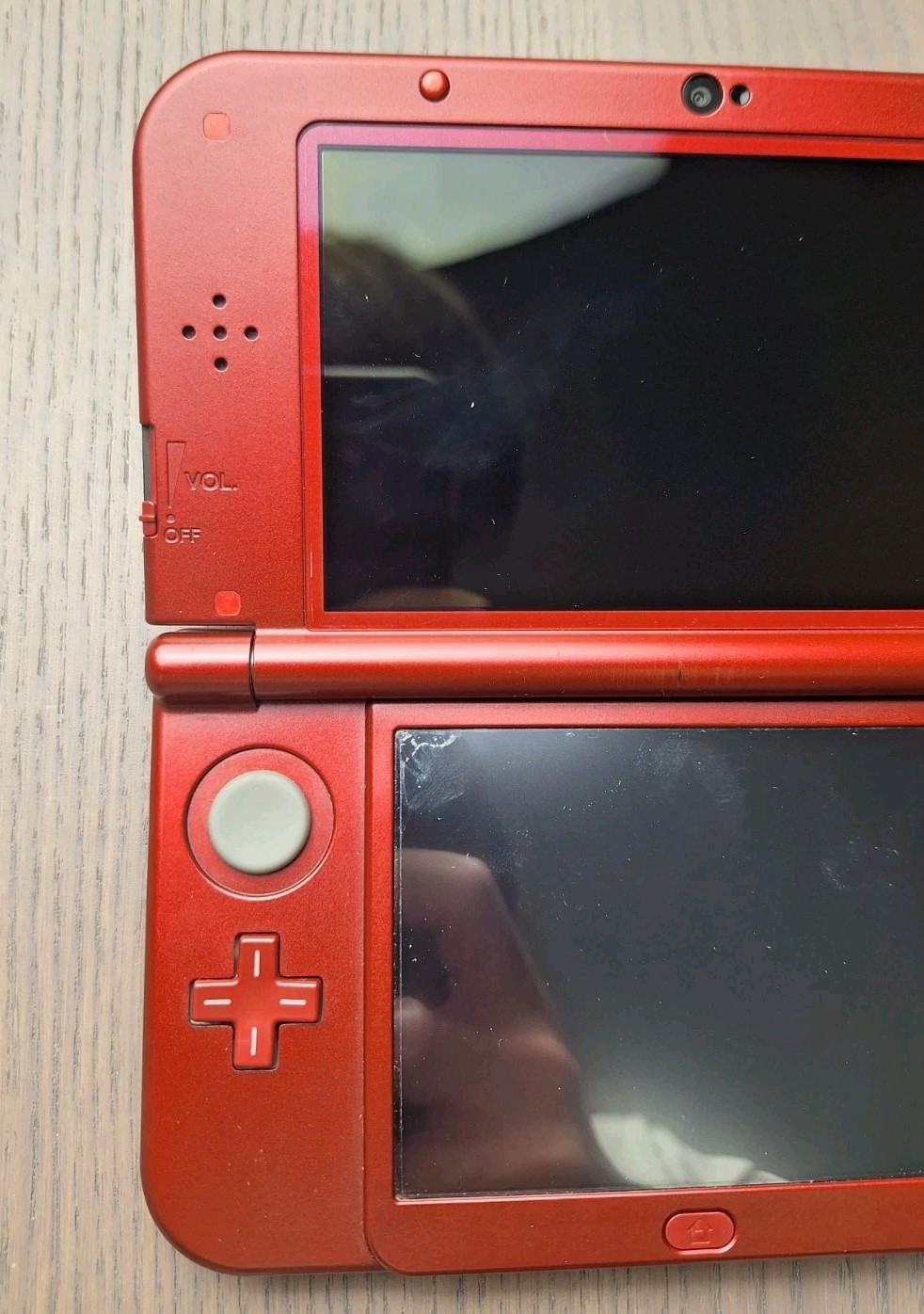 New Nintendo 3DS XL Metallic Red Charger + 32GB SD Card | Region Free CIB