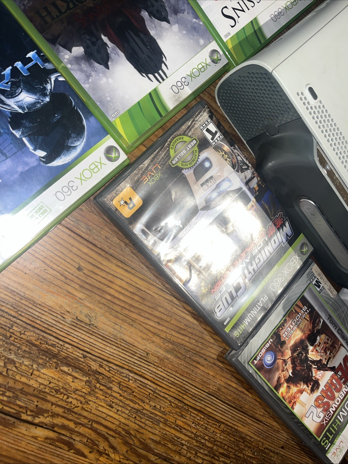 Xbox 360 White 60gb Console bundle w/ games & Original Box