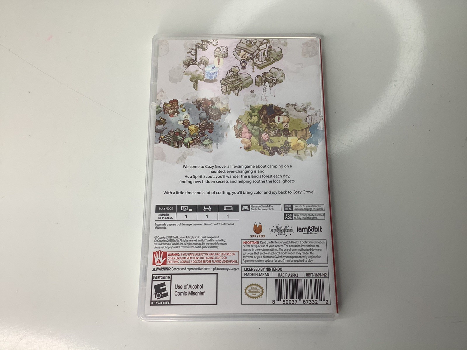 Cozy Grove iam8bit Exclusive Edition (Nintendo Switch, 2021) TESTED WORKING