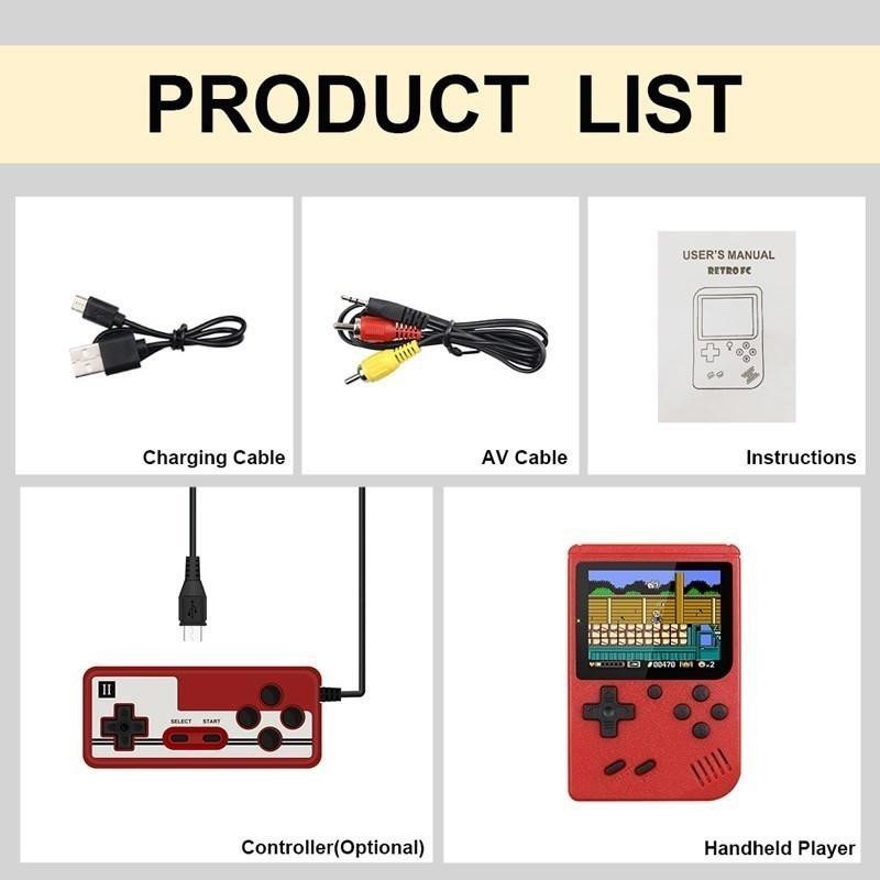 400 in 1 Mini Games Handheld Game Players Portable Retro Video Console Boy 8 Bit