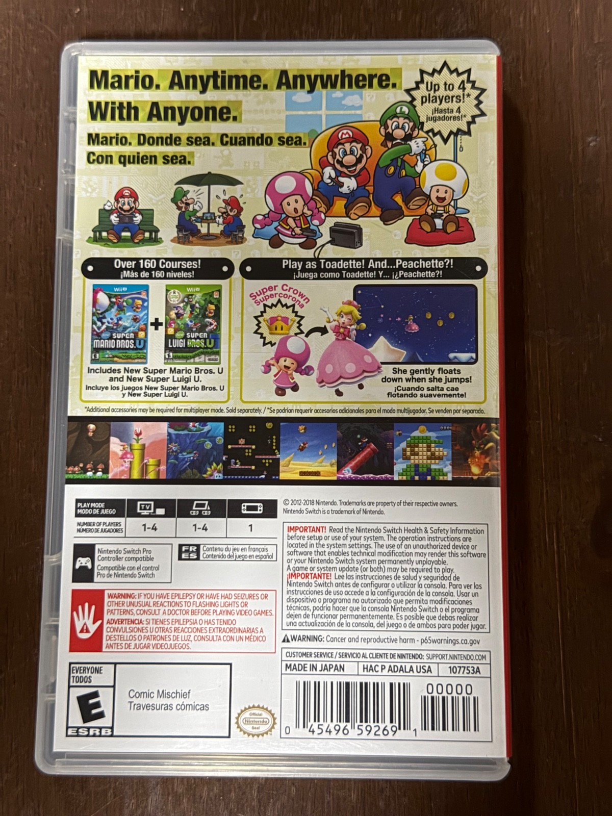 New Super Mario Bros U Deluxe (Nintendo Switch, 2019) Excellent Condition