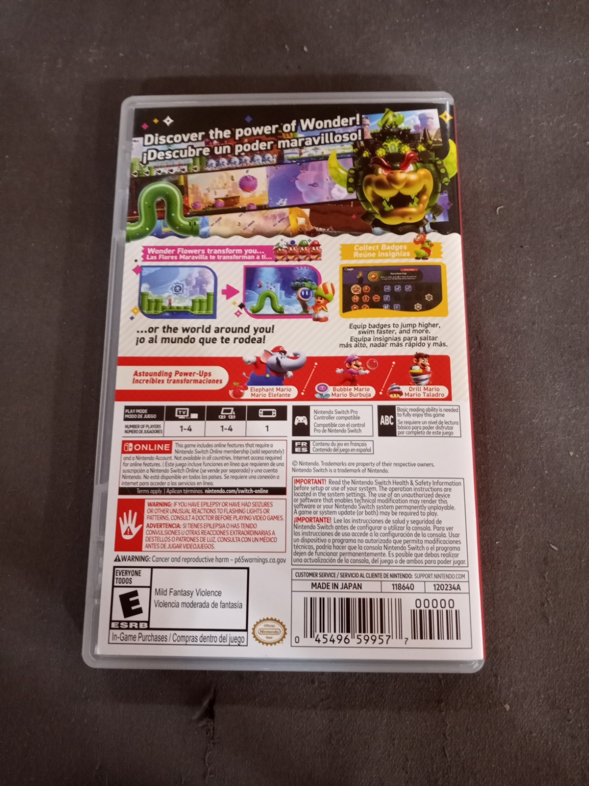 Lot of 3 Switch Mario Games – Mario Party Superstars, vs. Donkey Kong, Wonder