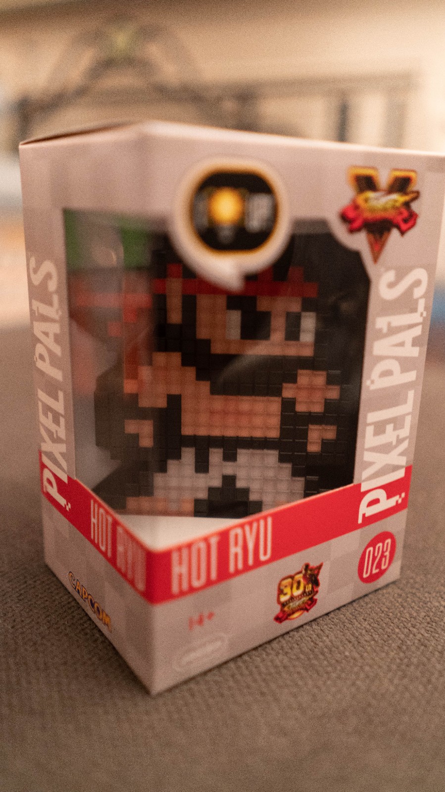 STREET FIGHTER HOT RYU-PIXEL PALS 8-Bit Light-up Video Game Decoration *Rare