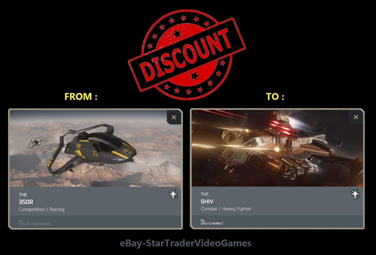 STAR CITIZEN – SHIP UPGRADE 350R TO SHIV