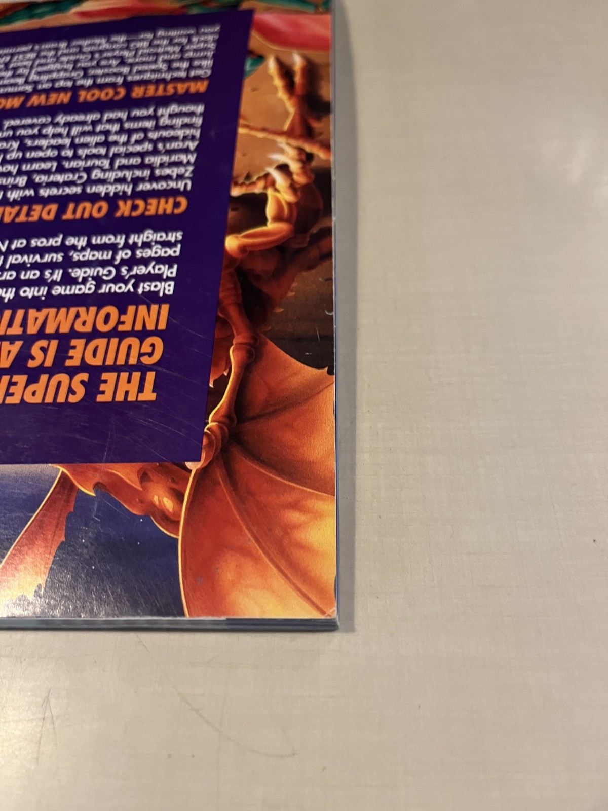 Official Super Metroid Nintendo Player’s Strategy Guide w/ Fold-Out Map SNES