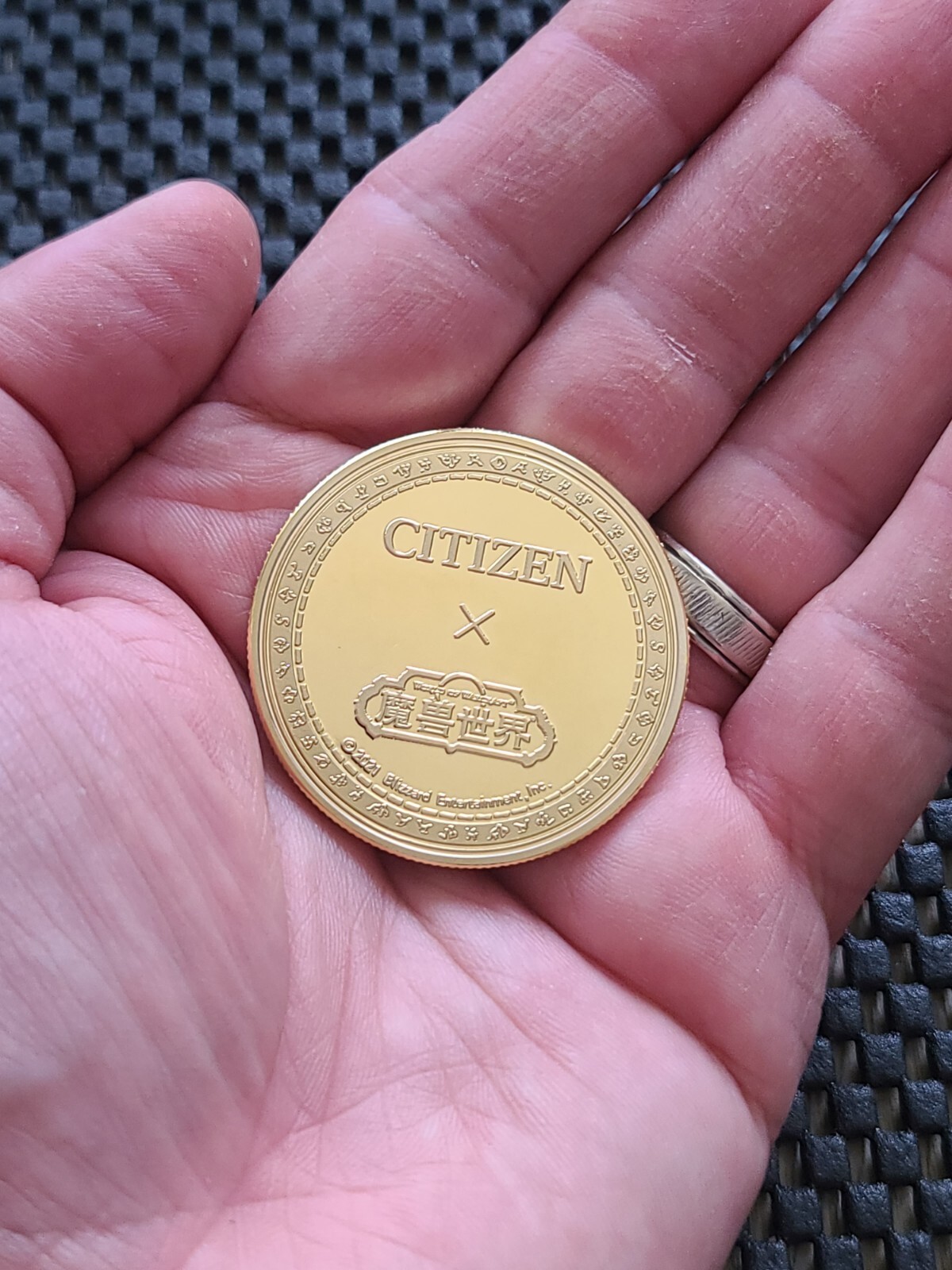 World Of Warcraft X CITIZEN Coin Medal Promo Watch Collab Blizzard WOW [VARIAN]