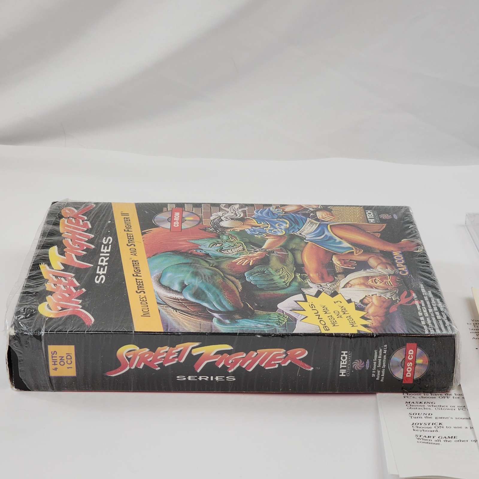 Street Fighter Series 1 & 2 PC Big Box Complete CD Rom W Megaman 1 & 3 Bonus