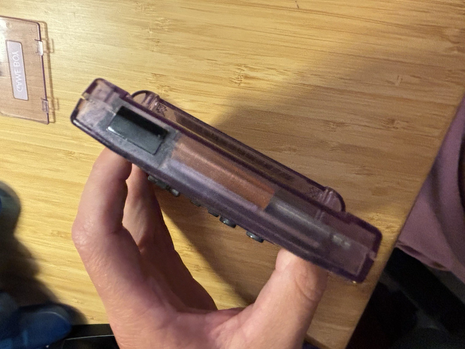 Nintendo Game Boy Color CGB-001 Atomic Purple Clear NTSC-U/C Color Screen