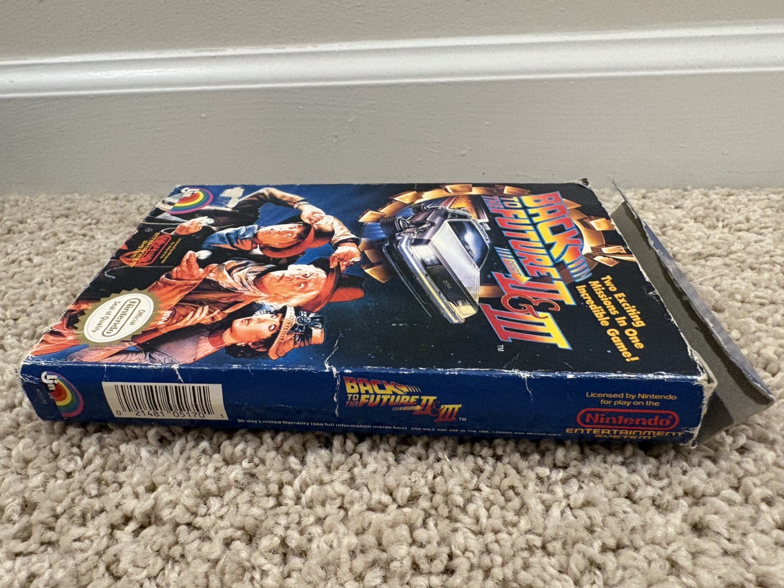 Back To The Future 2/3 NES CIB Read