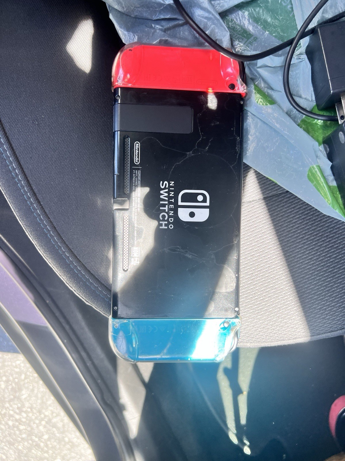 Nintendo Switch 32GB Console Red/Blue Joy-Con Dock Charger Carry Case Wi-Fi