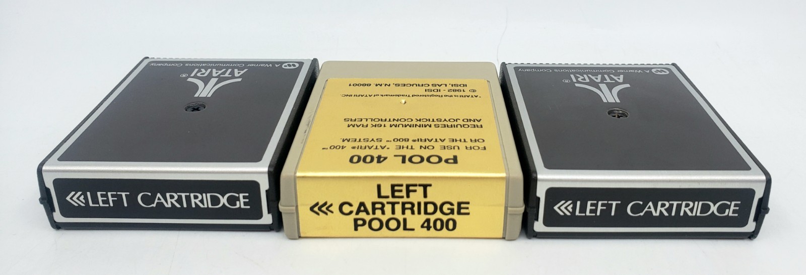 Lot of 3 – Atari Game Carts for 400/800 Galaxian, Pool & Space Invaders