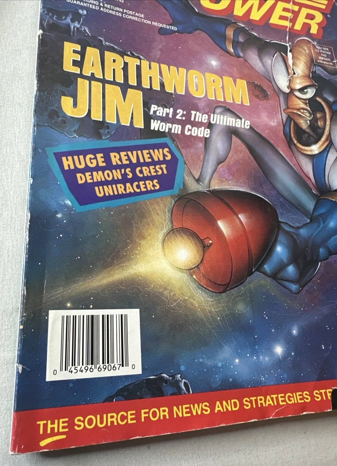 Nintendo Power Magazine 67 1994 Earthworm Jim w/ Poster + Cards + Inserts