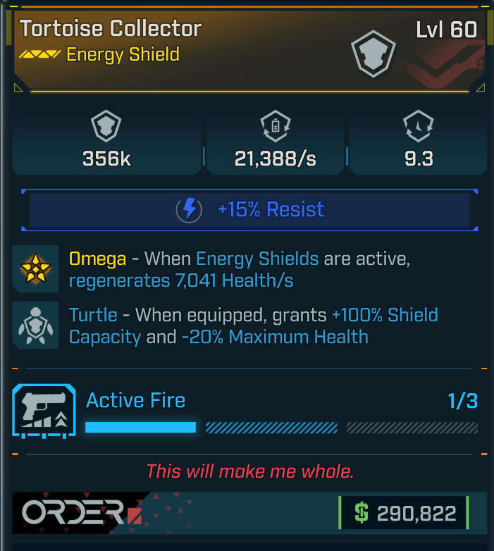 Borderlands 4 ⭐TORTOISE COLLECTOR SHIELD⭐DOUBLE TURTLE