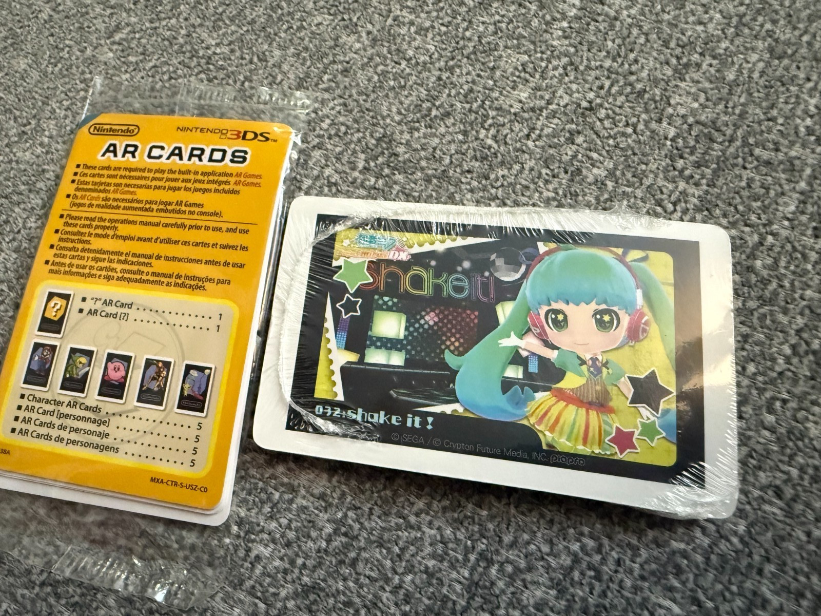 Hatsune Miku Project Mirai DX & 3DS Sealed AR Cards – New & Unopened