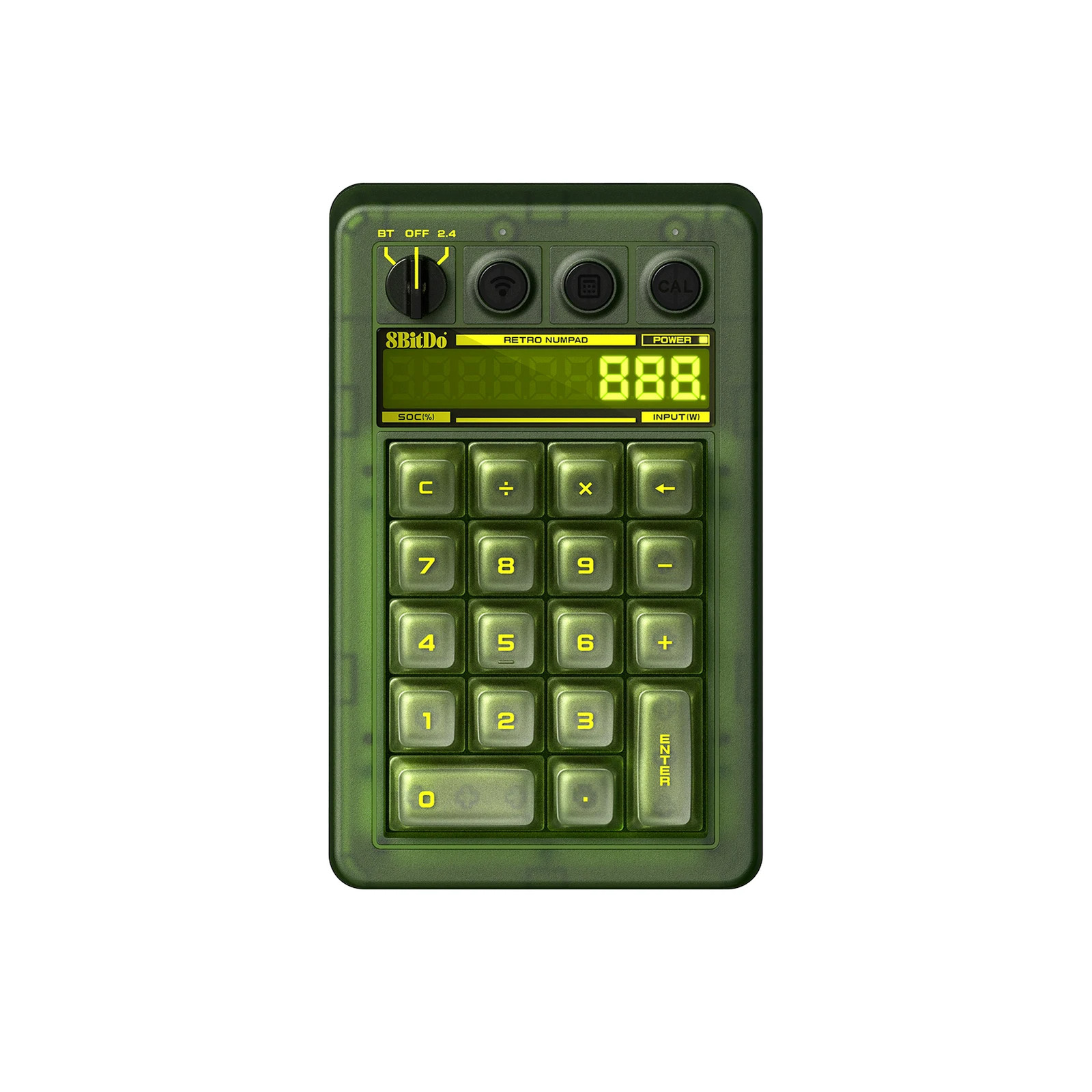 8BitDo Retro 18 Green Mouse & Mechanical Numpad 2.4G Type-C Wired -Xbox Edition