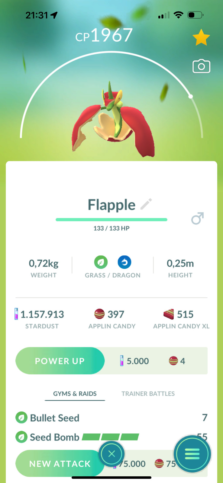 Hydrapple ,Appletun , Flapple, Dipplin, Applin x 50 | Mini P T C