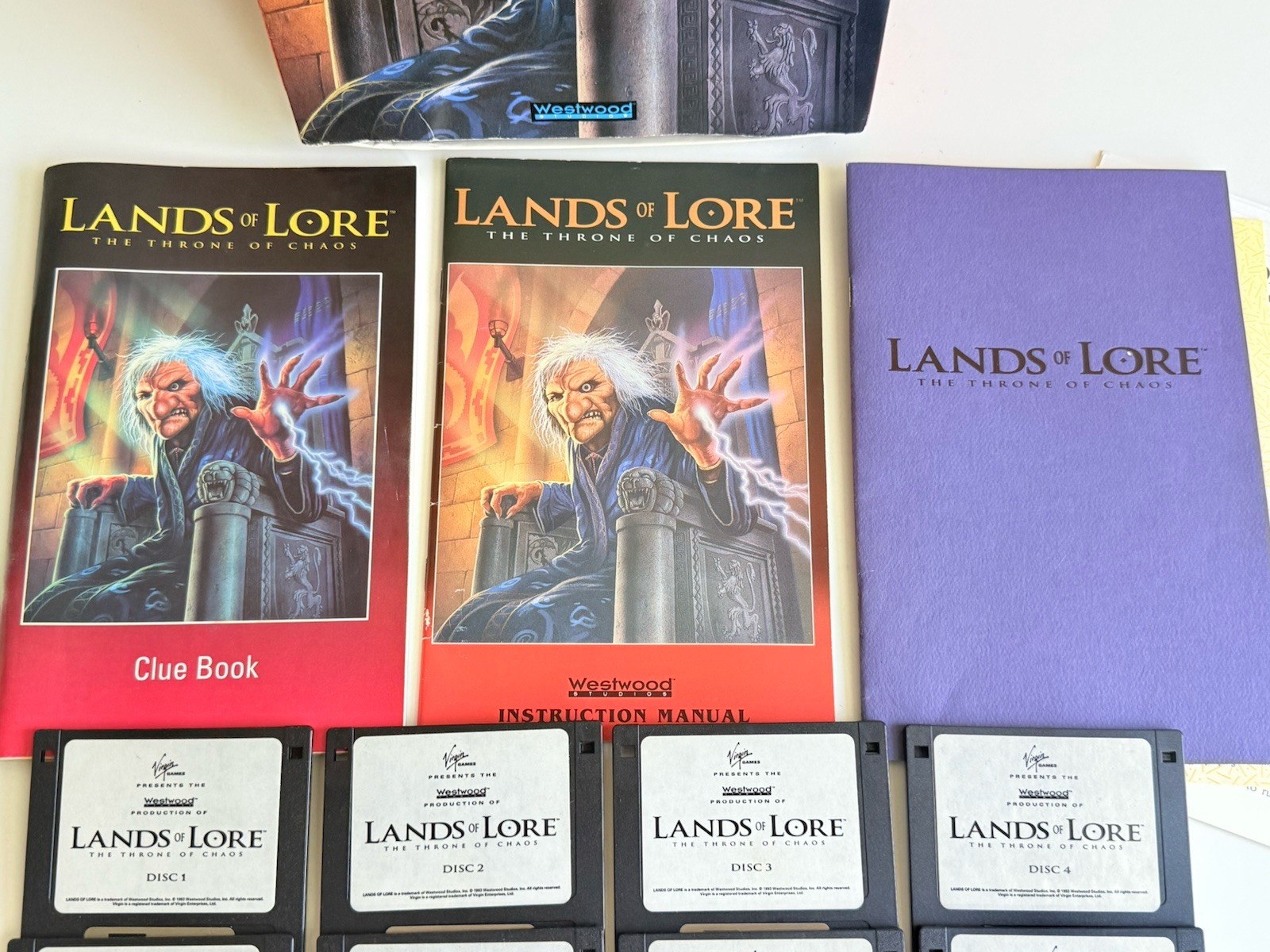 Lands of Lore: The Throne of Chaos 1993 IBM/PC 3.5” Floppy Disk Big Box Game