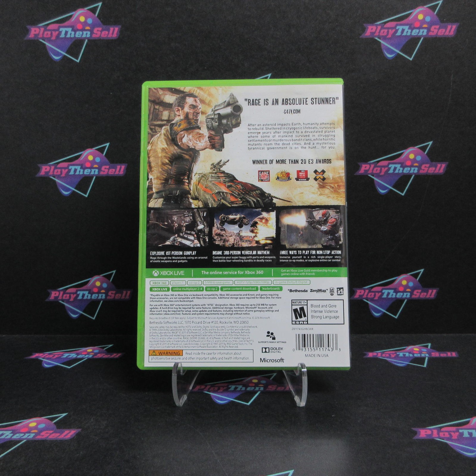 Rage Xbox 360 / Xbox One Complete – 1 Year Warranty EX Cond