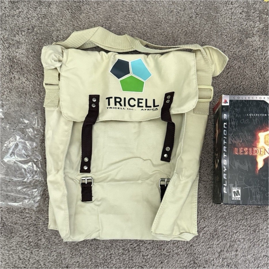 Capcom Resident Evil 5 Collector’s Edition PS3 Messenger Bag *NEW*