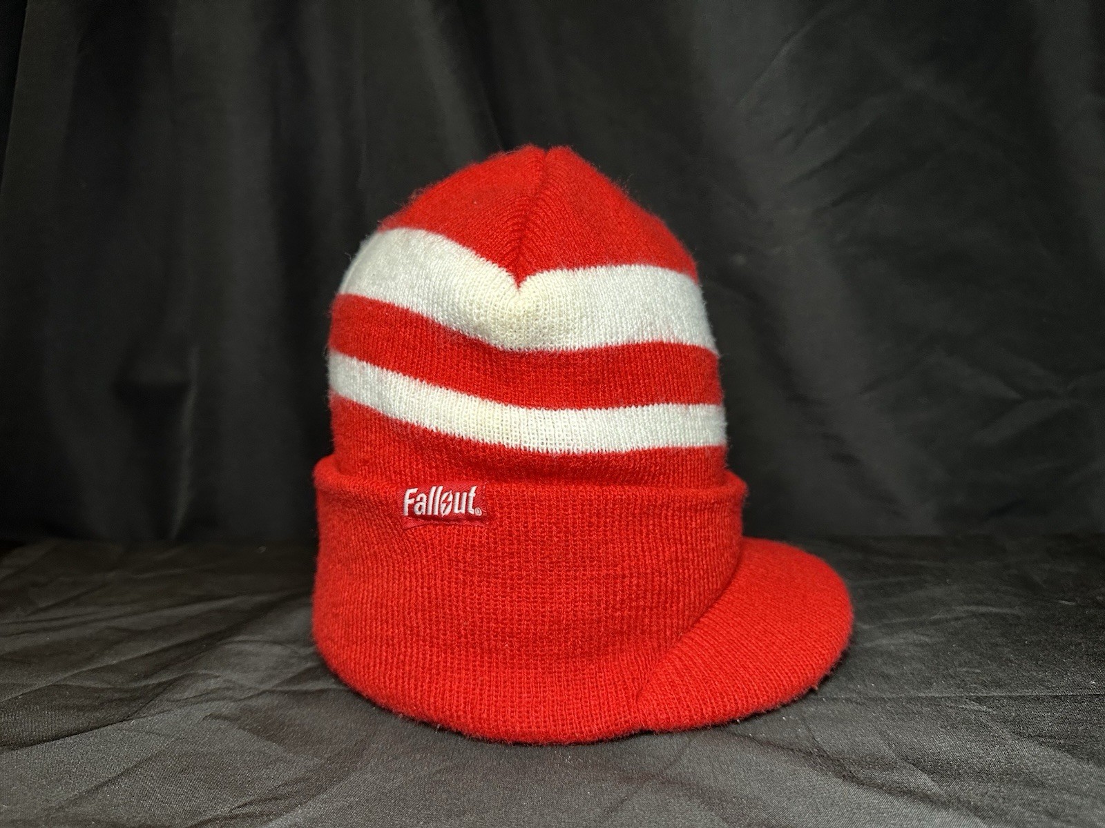 Lot of Bethesda Fallout Nuka Cola Bottle Caps, Beanie Hat, Lanyard & Keychain