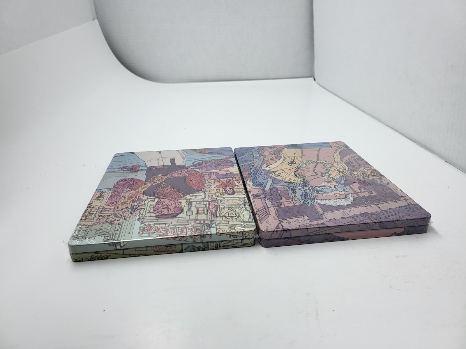 Set of 2 NEW Sealed Steelbook Case Cyberpunk 2077 Valentinos & Voodoo Boys MINT