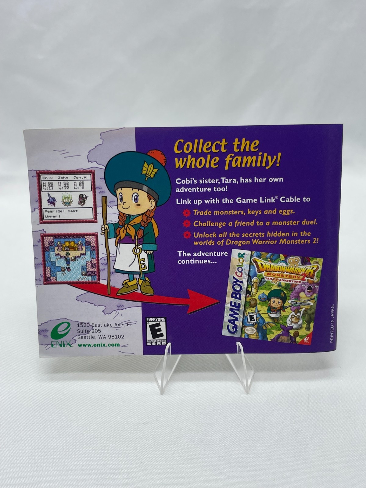Dragon Warrior Monsters 2: Cobi’s Journey GBC, w/ Manual