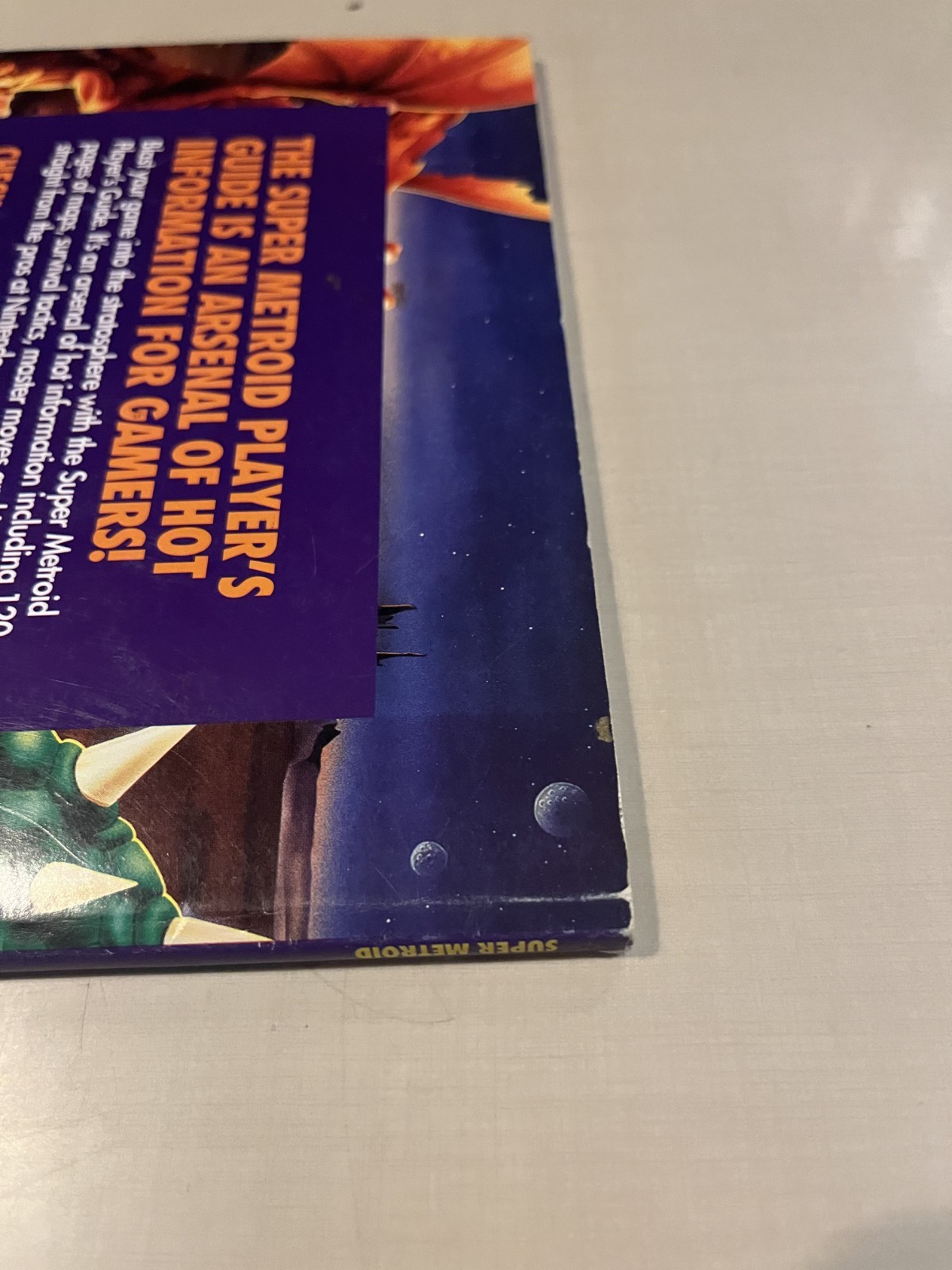 Official Super Metroid Nintendo Player’s Strategy Guide w/ Fold-Out Map SNES