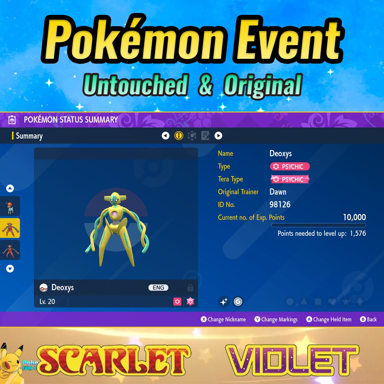 ✨ Shiny Deoxys from Pokemon Go 💜 Raid Event 💜 Pokémon Scarlet & Violet