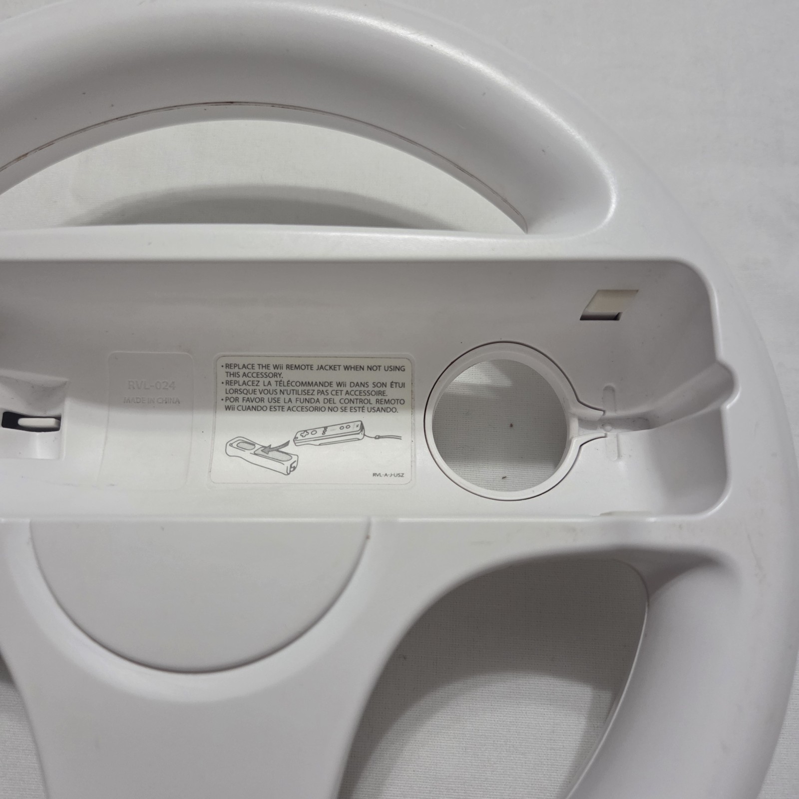 Lot of 2 Genuine Nintendo Wii Wheel Mario Kart White RVL-024