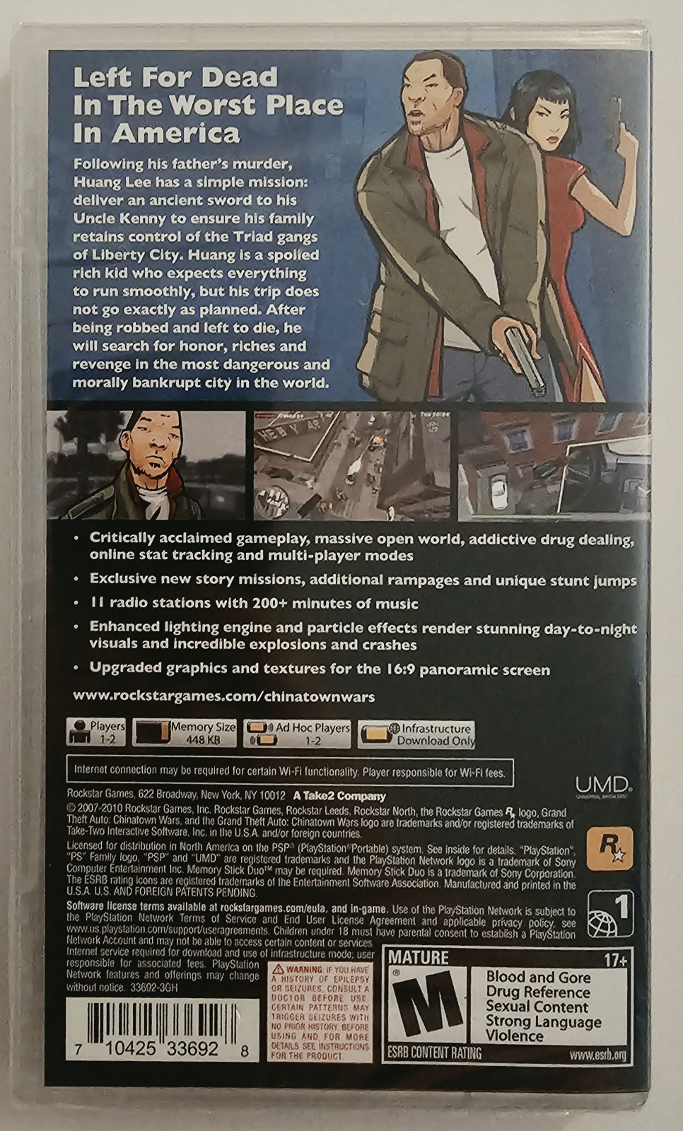 GRAND THEFT AUTO CHINATOWN WARS PLAYSTATION PORTABLE PSP GREATEST HITS