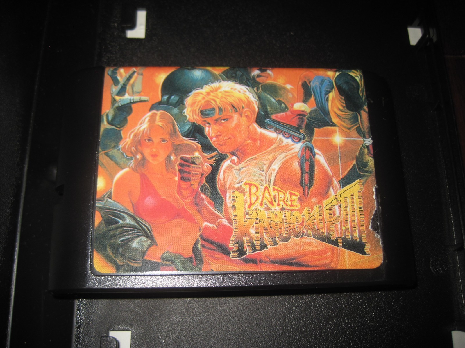 RARE Mega Drive MD BARE KNUCKLE 3 Unlicensed Taiwan Release game Used condition