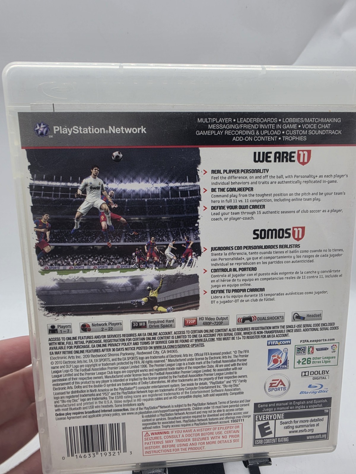 FIFA Soccer 11 Cib Complete Mint Tested Ps3