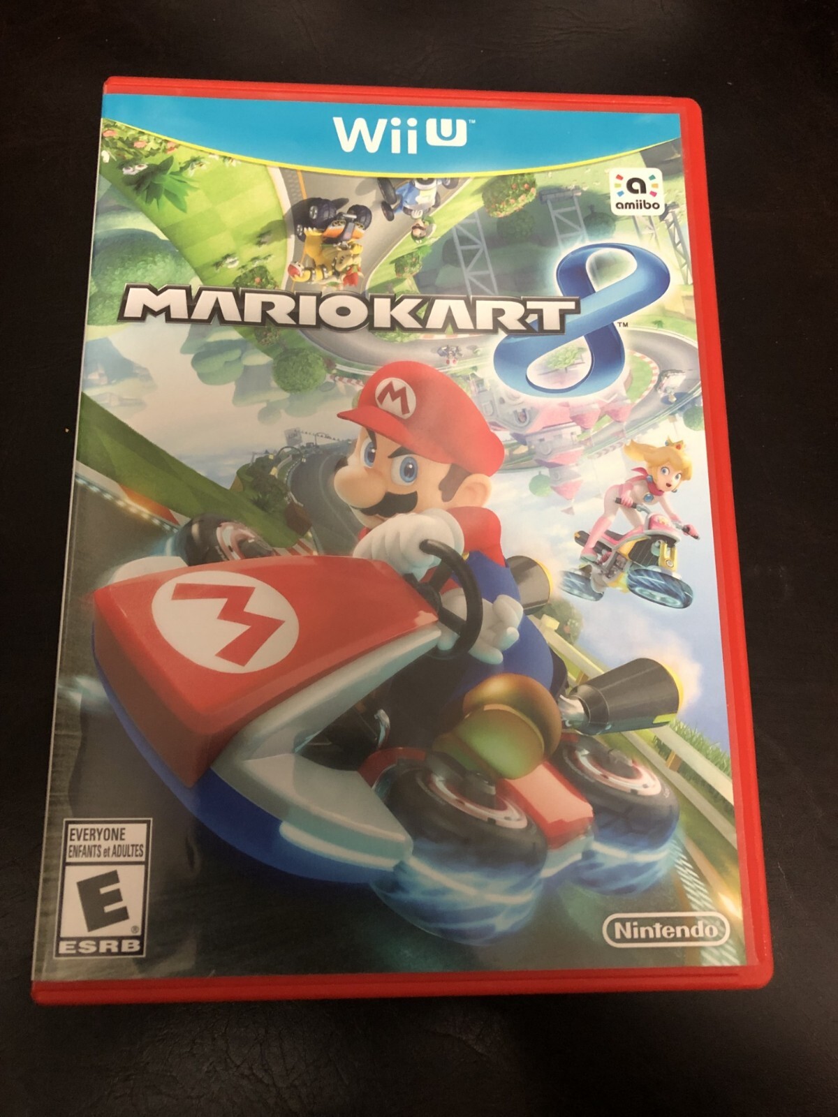 SUPER MARIO KART 8 WII U NINTENDO WIIU WII U GAME & CASE EXCELLENT SHAPE NES HQ