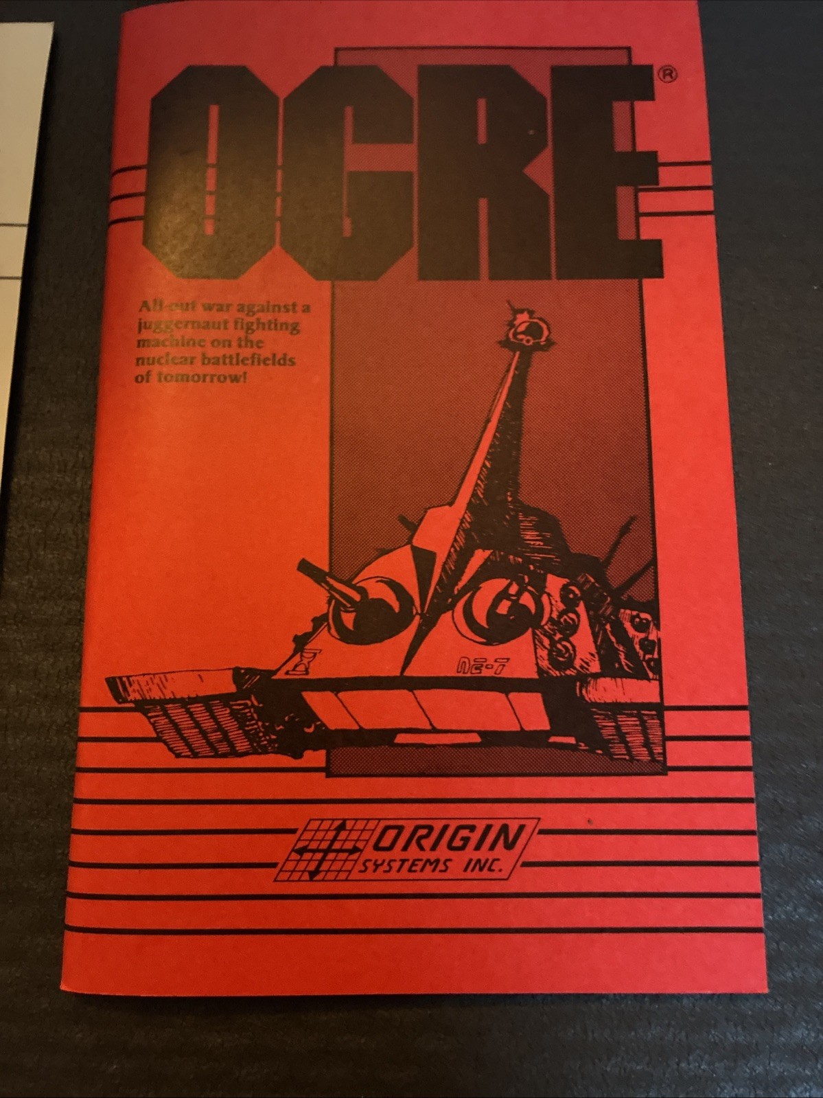 Ogre (1986) Macintosh – 100% COMPLETE – Rare Origin Badge & Sticker Sheet