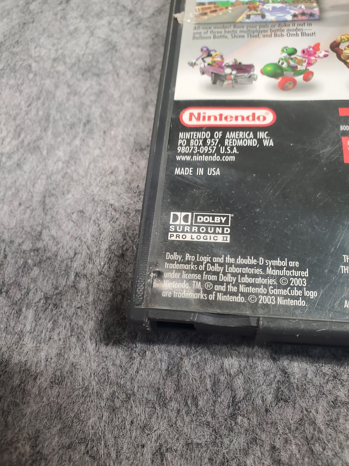 Mario Kart Double Dash GameCube – ORIGINAL CASE ONLY – NO Manual NO Game
