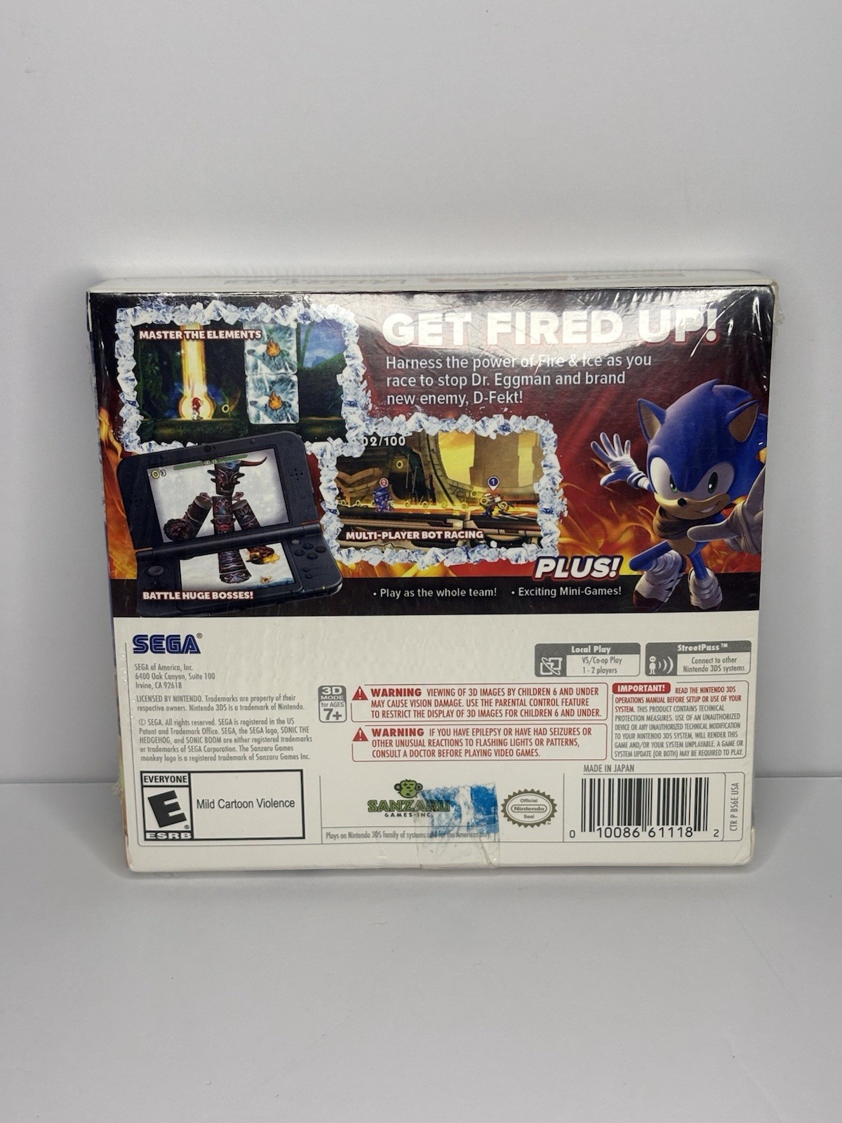 Sonic Boom Fire and Ice – Launch Edition – With Bonus DVD – 3DS NEW