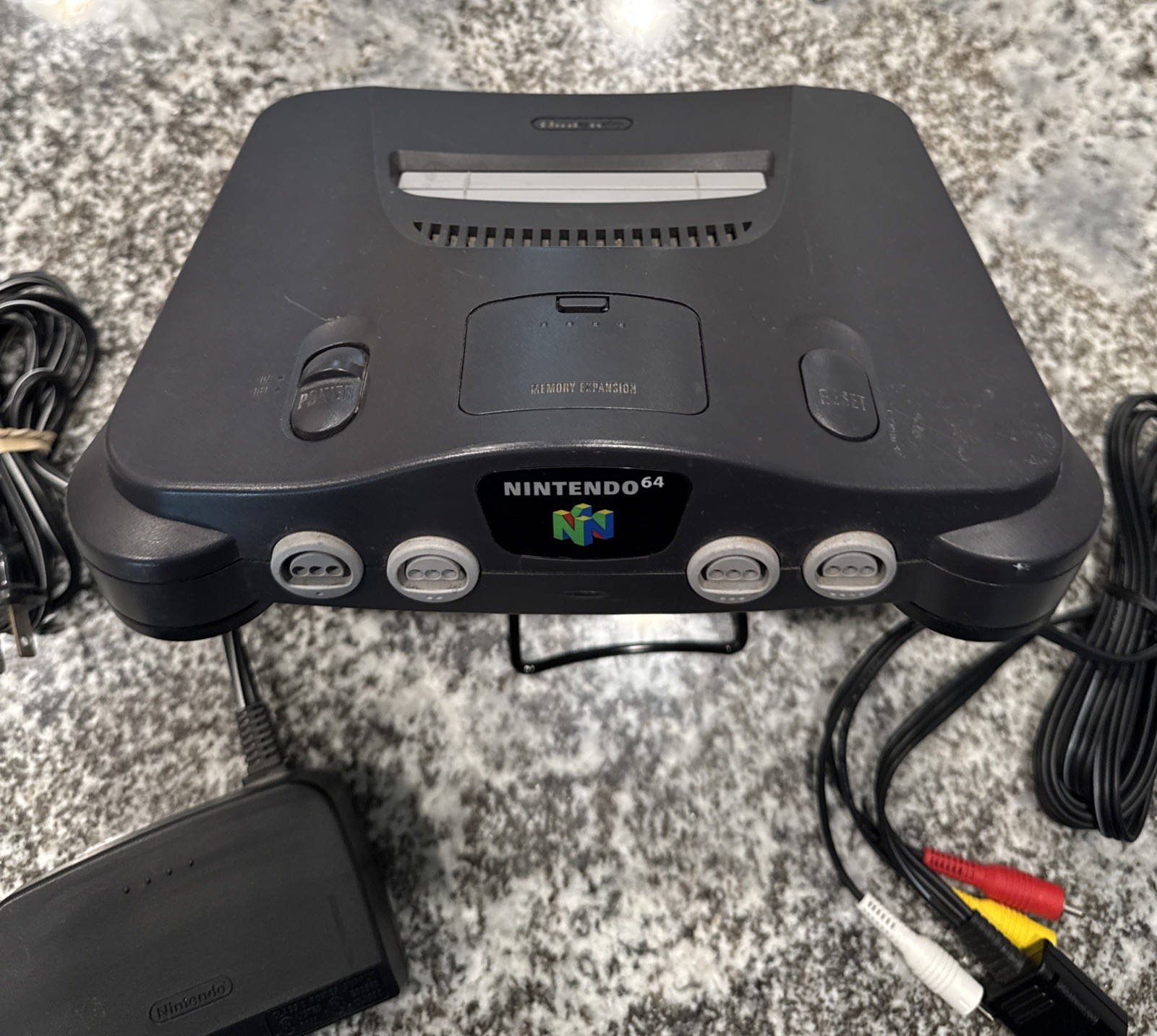 Nintendo N64 System Console Power Pak AV Cable Only Tested/Working